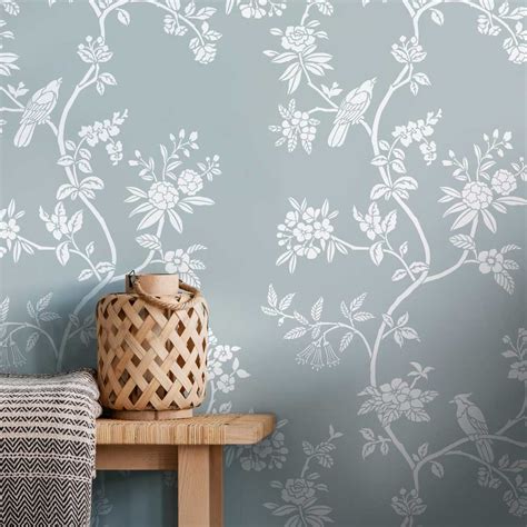 Floral stencils for easy farmhouse decor | Large Flower stencils for painting walls