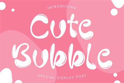 Cute Bubble Font by Creaditive Design · Creative Fabrica