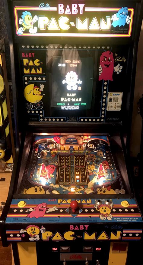 Got my Baby Pac-Man fully operational! Just needs some bulbs : r/pinball