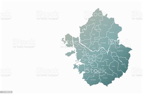 Gyeonggi Do Map Korea Province Vector Map Stock Illustration - Download Image Now - Korea, Map ...