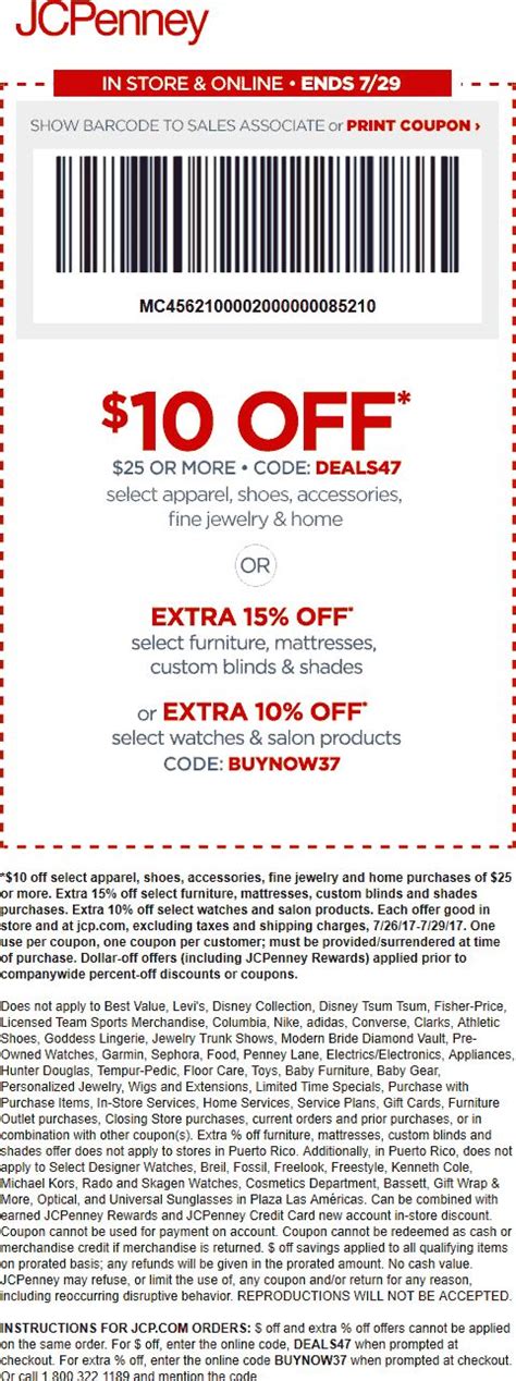 Pinned July 28th: $10 off $25 at #JCPenney or online via promo code ...