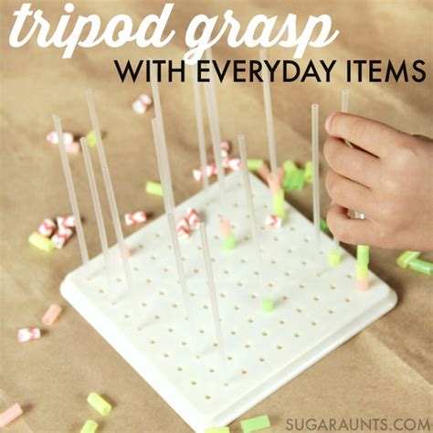 Work on Tripod Grasp (and Pencil Grasp) with Everyday Items - The OT Toolbox