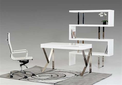 Contemporary White Home Office Desk - img-Baback