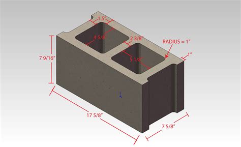 CMU All Dimensions | Concrete kitchen, Standard furniture, Concrete blocks