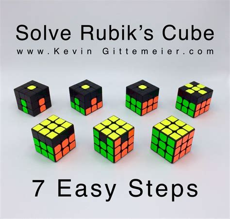 Solve Rubik's Cube in 7 Easy Steps