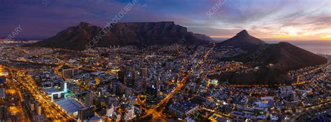 Aerial view of Cape Town, South Africa - Stock Image - F039/1697 ...