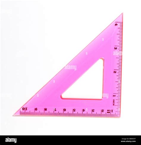 Plastic Measuring devices protractor protractors triangle square Stock ...