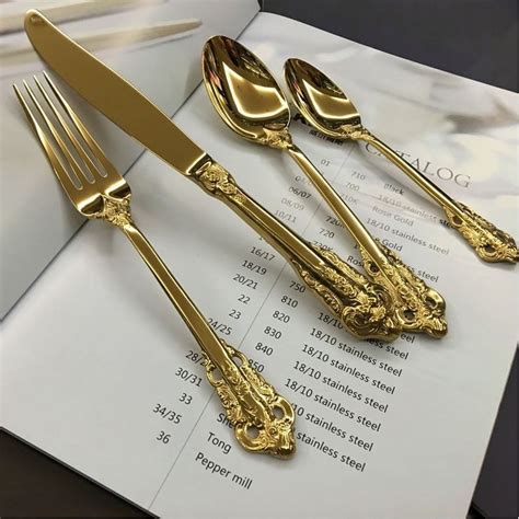 Royal Gold Plated English Cutlery 24 Piece Set – Urban Kitchen™