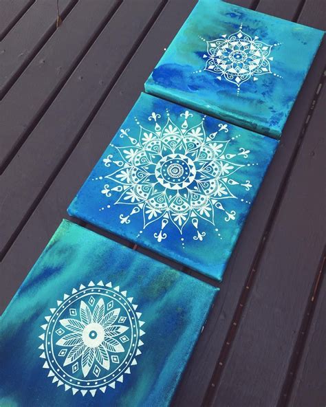 ∙∙↠ Native Soul ↞∙∙ on Instagram: “⇢∙ This set of 3 small canvas are ...