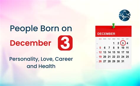 People Born on December 3 Personality, Love, Career, And Health