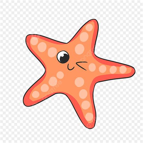 Marine Life Clipart Transparent PNG Hd, Hand Painted Cartoon Marine Life Starfish, Starfish ...