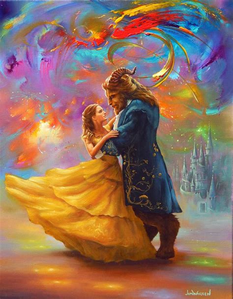 Disney Fine Art - JimWarren.com | Beauty and the beast art, Beauty and ...