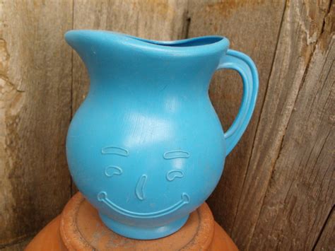 Vintage 2 quart Blue Kool Aid Pitcher by TheRustyChicken on Etsy