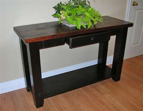 Rough Sawn Pine Sofa Table - Solid Wood Mennonite Furniture Hart's Country Furniture Sutton