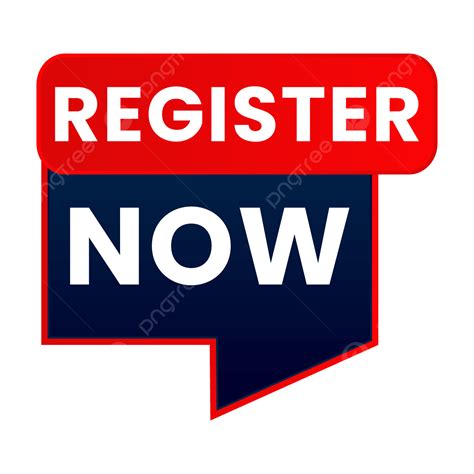 Transparent Register Now Banner, Register Now Button, Register Now ...