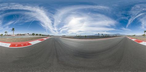 Aerial View of USA's Asphalt Road Race Track HDRi Maps and Backplates