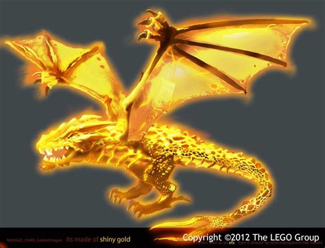 Lloyds golden dragon Ninjago Dragon, Dragon Ninja, Jay Ninjago, Lego ...