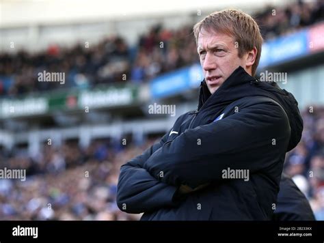 Brighton and Hove Albion manager Graham Potter before the Premier ...