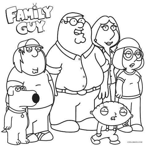 Printable Family Guy Coloring Pages For Kids | Cool2bKids | Family coloring pages, Coloring ...