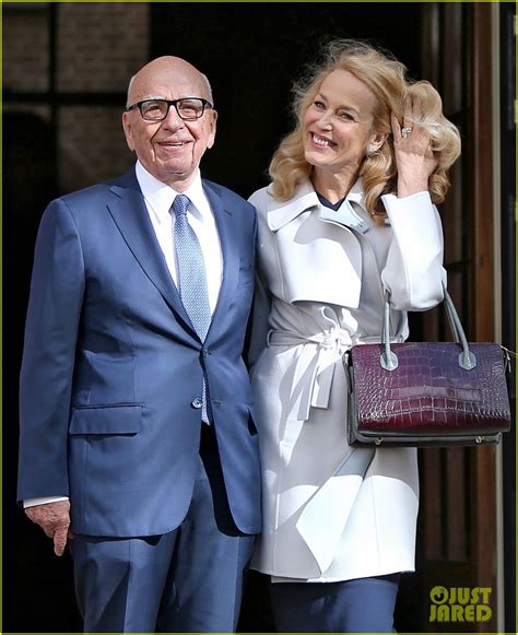 Rupert Murdoch & Jerry Hall Are Married - See Her Ring!: Photo 3597252 | Jerry Hall, Rupert ...