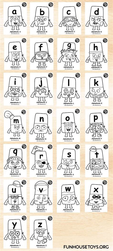 80+ Free Printable alphablocks coloring pages - MohsanLailee