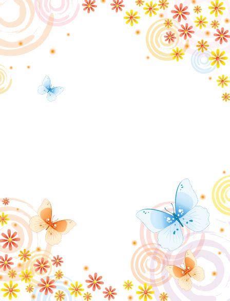 Abstract Flower with Butterfly Vector Background | Free Vector Graphics | All Free Web Resources ...