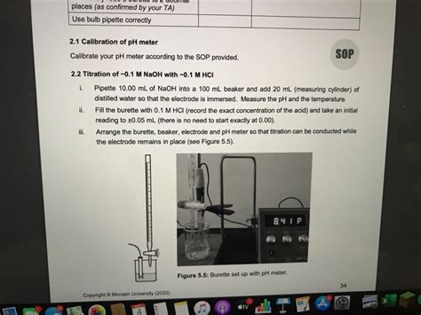 Solved Method Titration of sodium hydroxide and hydrochloric | Chegg.com