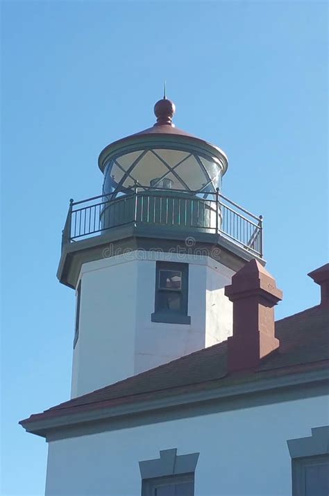 Alki beach lighthouse stock image. Image of light, monumental - 50541967