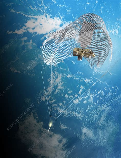 Space junk removal, illustration - Stock Image - F038/6125 - Science ...