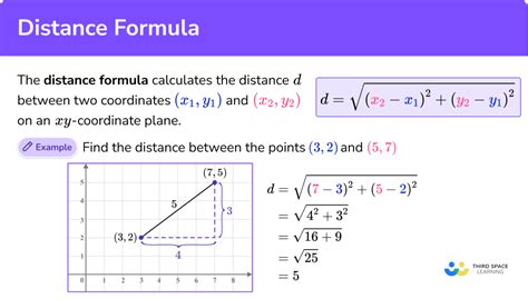 Distance Formula - GCSE Maths - Steps, Examples & Worksheet