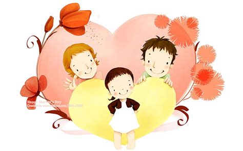 Happy family love - Lovely Art illustration for Mothers day, HD ...