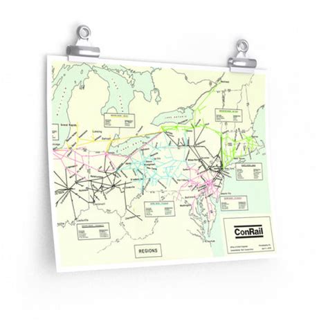 1976 Conrail System Map Poster – The Official Conrail Store