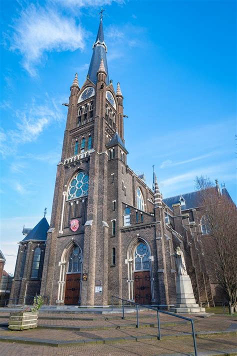 Liduina Basilica in the Old Town of Schiedam Stock Image - Image of faith, liduina: 266521667