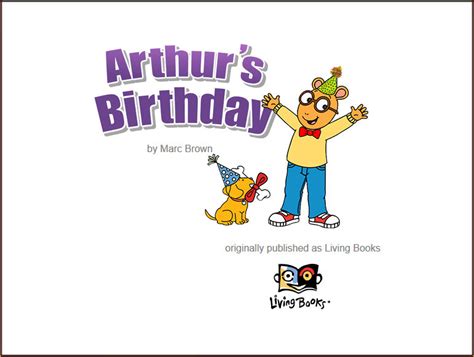 Living Books - Arthur's Birthday by mabmb1987 on DeviantArt