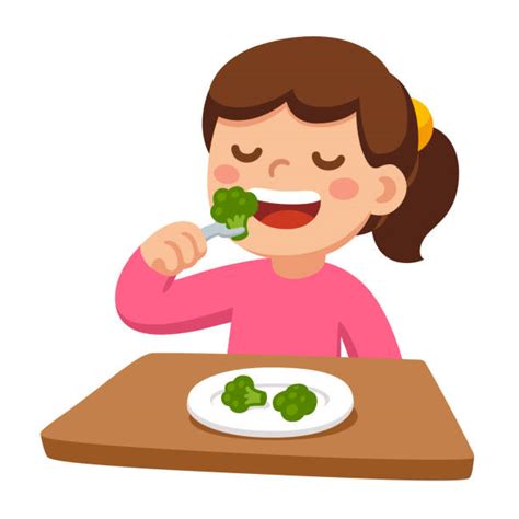 Child Broccoli Illustrations Illustrations, Royalty-Free Vector ...