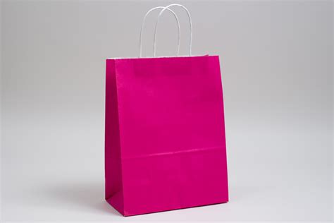 Matte Bright Color Tinted Paper Shopping Bags