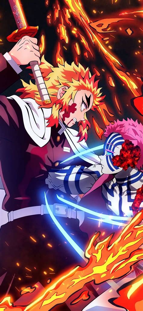 Kimetsu no Yaiba: The Movie, akaza killing rengoku HD wallpaper | Pxfuel