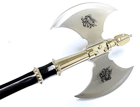 Medieval Stainless Steel Double Blade Axe Sharp