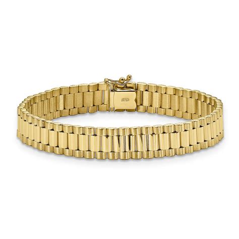 Men's Link Bracelet in 14K Yellow Gold