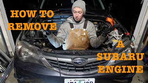 Subaru Engine Removal - YouTube