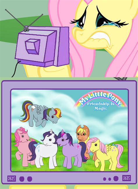 Image - 5941 - crying fluttershy fluttershy g1 meme nightmare fuel tv ...