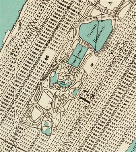 New York City Map 1890 Map of New York Newark Brooklyn Vintage - Etsy