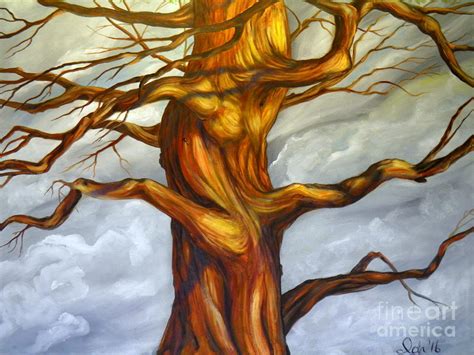 Big Tree Painting by Ida Eriksen