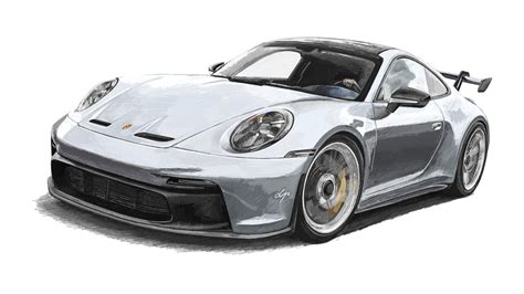 Quick sketch of the Porsche 992 GT3 I drew in Procreate! : r/Porsche