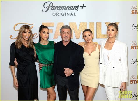 Sylvester Stallone & His Three Daughters Step Out For 'The Family ...