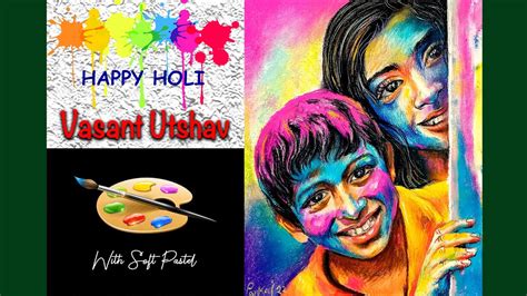 | Vasant Utsav Drawing | Holi Festival Drawing Competition | Vasant Panchami Drawing Step By ...