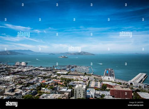 Aerial Landscape View of Bay Stock Photo - Alamy