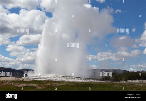 Old Faithful Geyser Stock Photo - Alamy