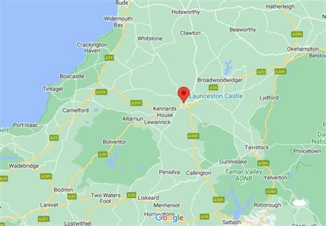 Where is Launceston (Cornwall), England (UK)? see area map & more