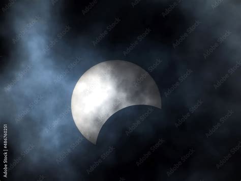 Partial Solar Eclipse Stock Photo | Adobe Stock